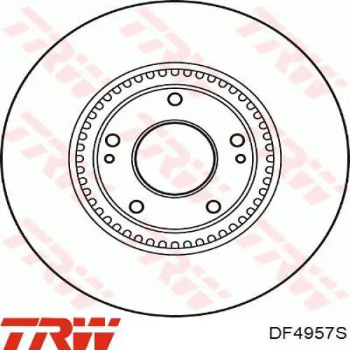 Comprar DF4957S TRW Freno de disco delantero