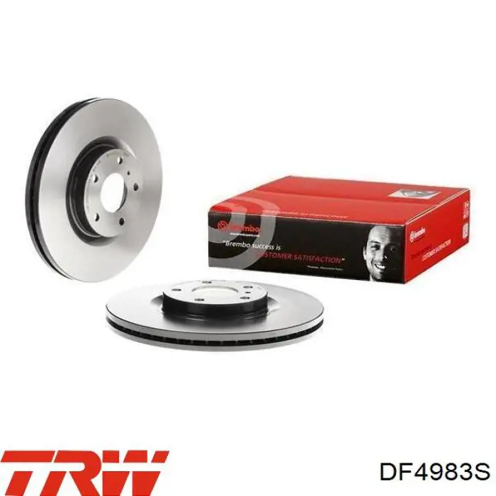 Disco de freno DF4983S TRW
