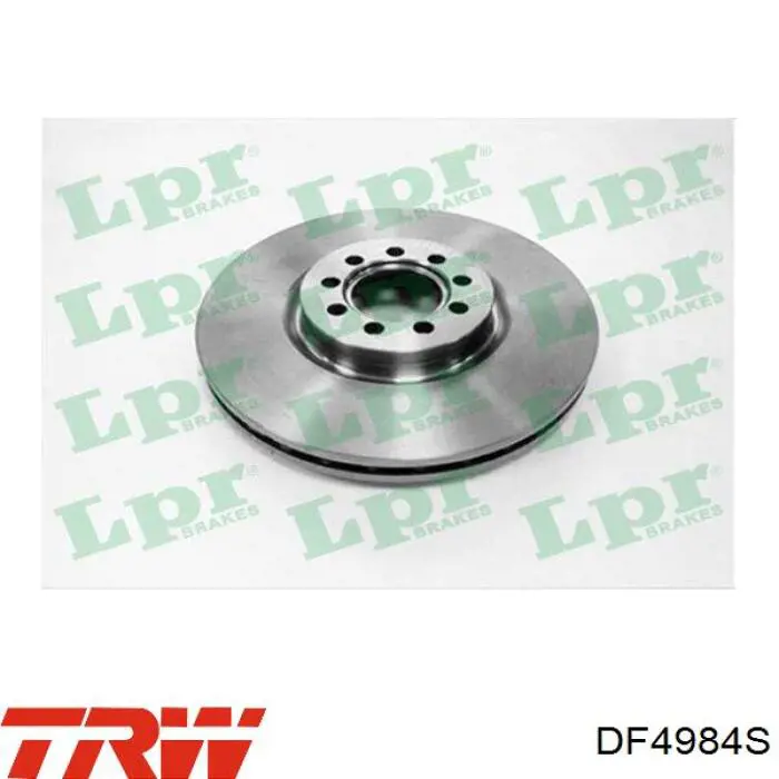 Disco de freno delantero TRW DF4984S