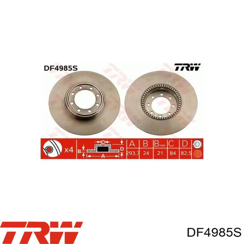 713702 Errevi Freno de disco trasero