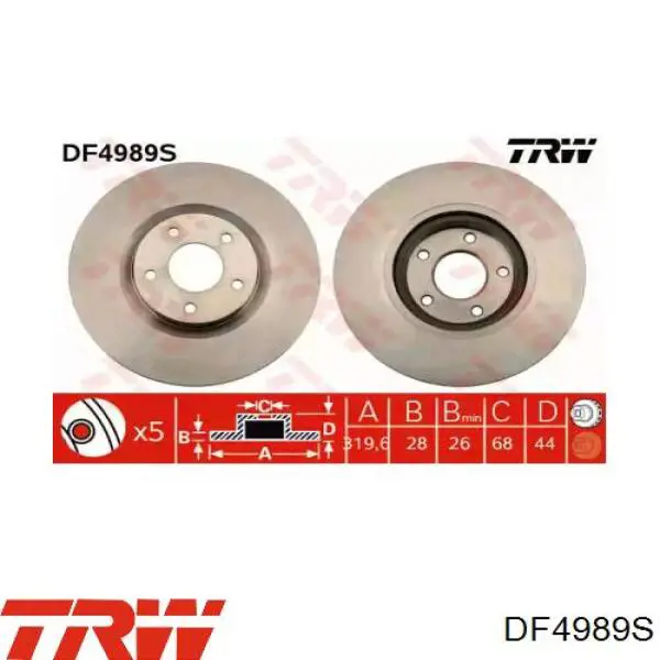 DF4989S TRW Discos