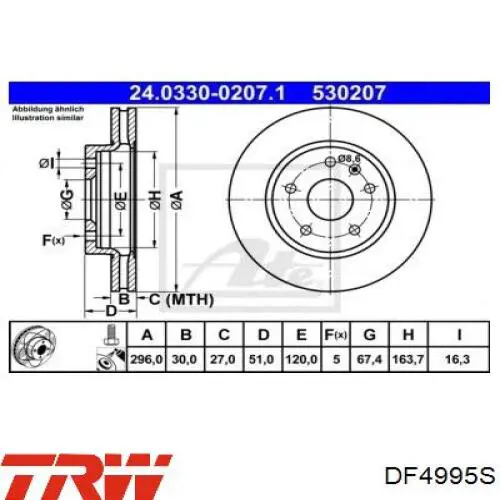 DF4995S TRW Discos