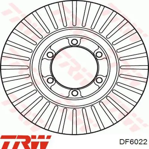 Frenos delanteros TRW DF6022 precio, desde 50,21 EUR