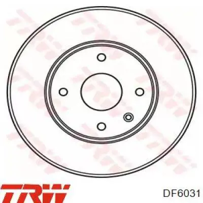 Disco de freno DF6031 TRW