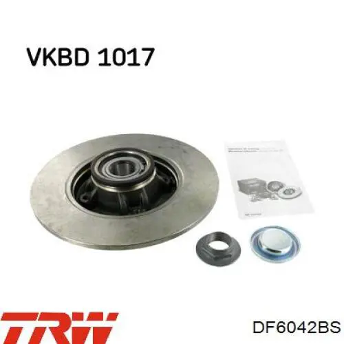 Disco de freno trasero TRW DF6042BS precio, desde 93,61 EUR