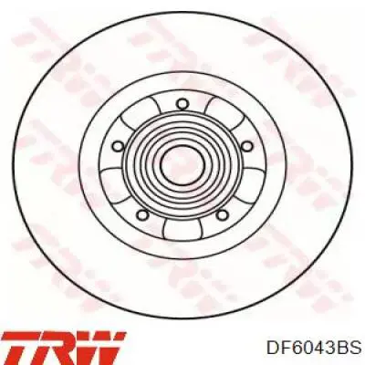 Frenos traseros TRW DF6043BS