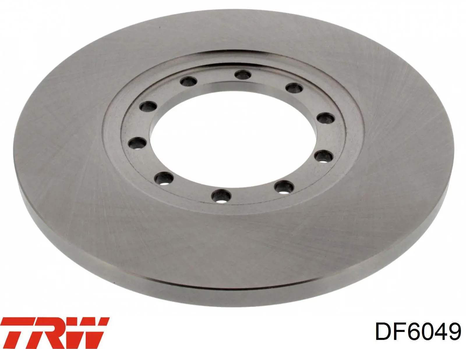 Disco de freno trasero DF6049 TRW