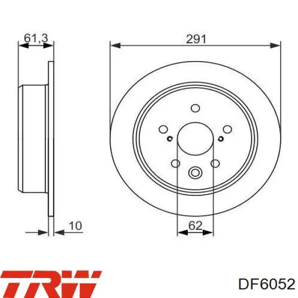 Comprar J3312086 Jakoparts Disco de freno trasero