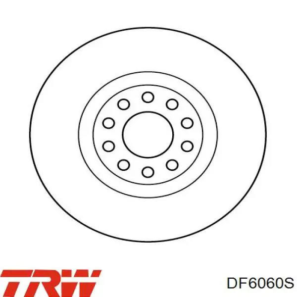 Comprar DF6060S TRW Freno de disco delantero