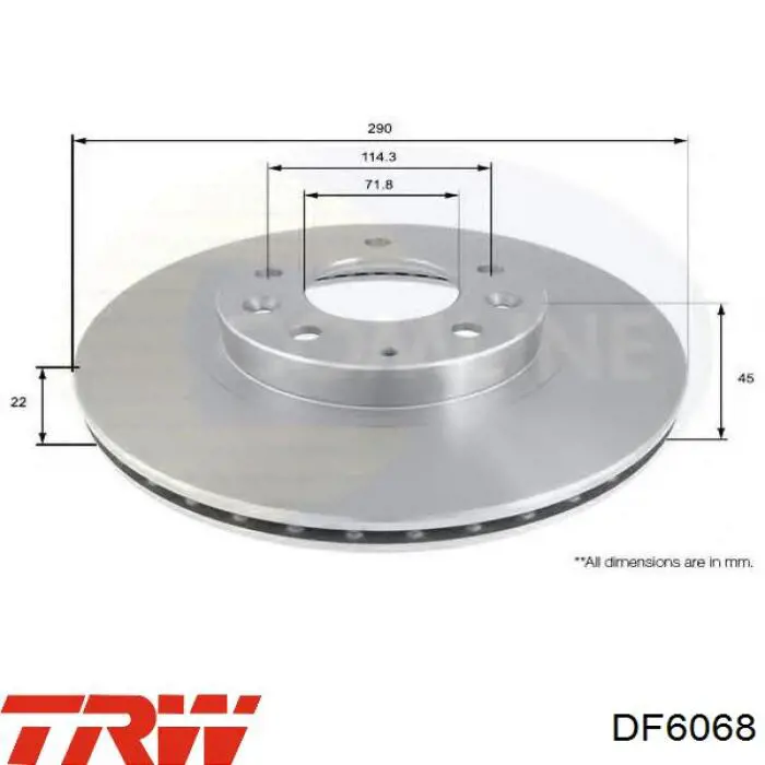 DF6068 TRW Discos