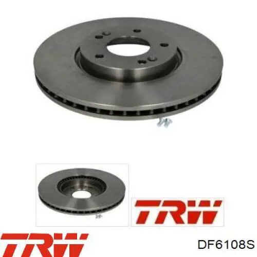 Disco de freno DF6108S TRW