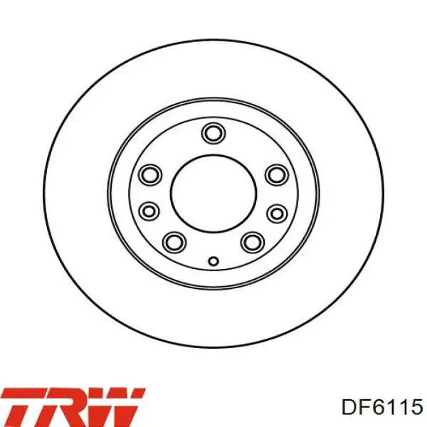 Disco de freno DF6115 TRW