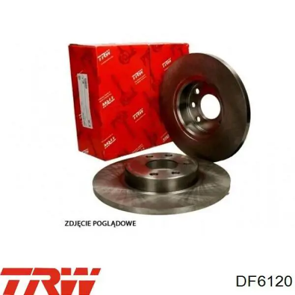 Disco de freno trasero TRW DF6120 precio, desde 44,75 EUR