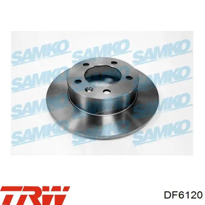 Comprar DF6120 TRW Disco de freno trasero