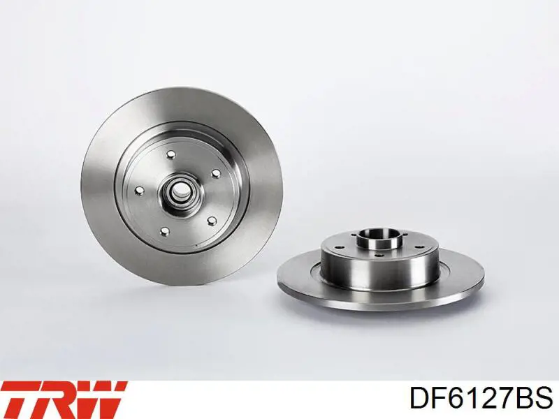 Disco de freno trasero DF6127BS TRW