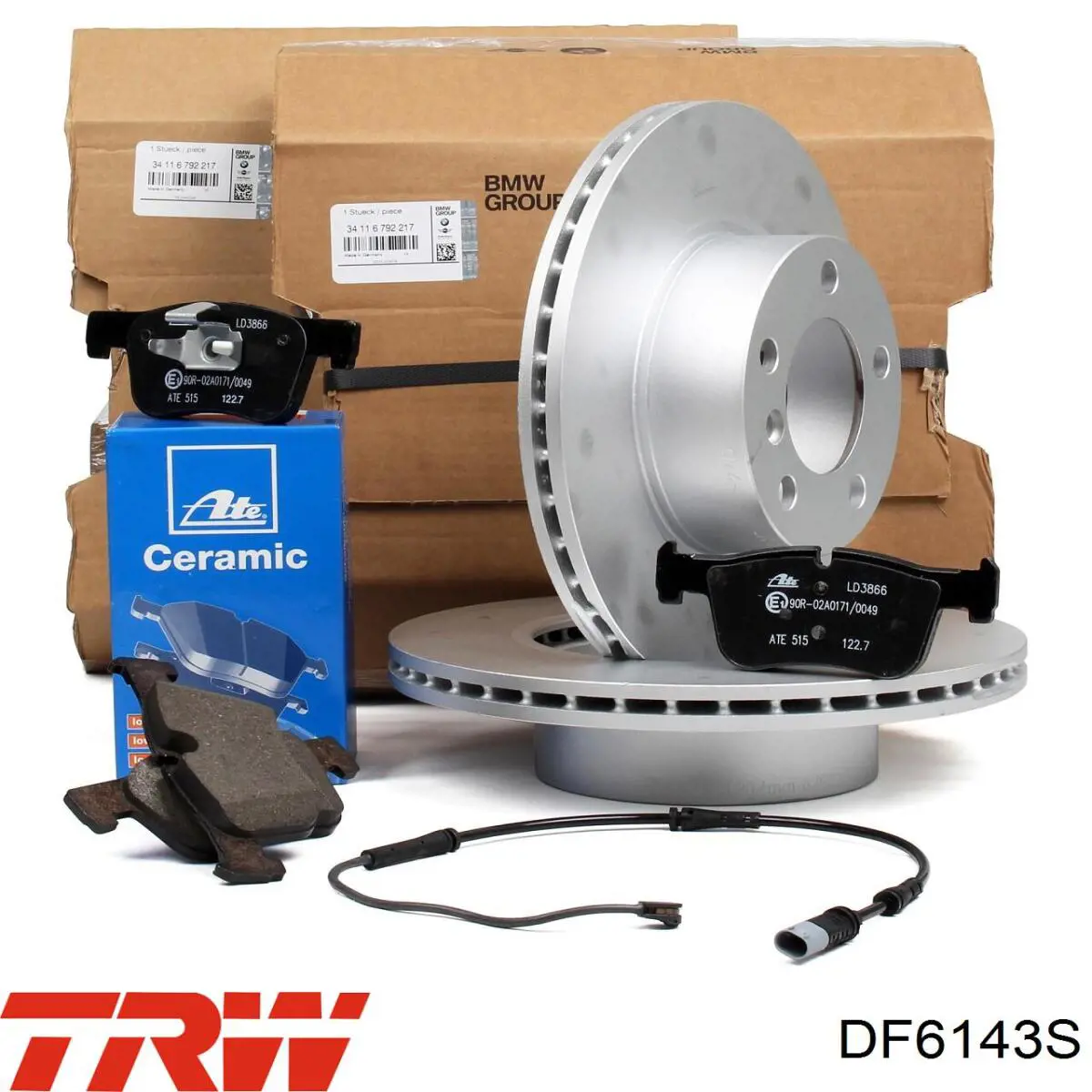 Disco de freno DF6143S TRW