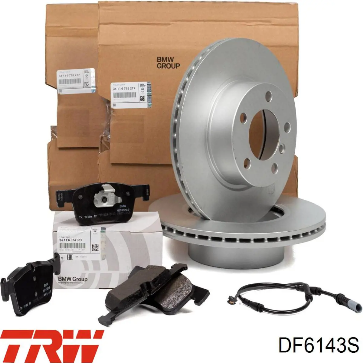 Disco de freno delantero TRW DF6143S