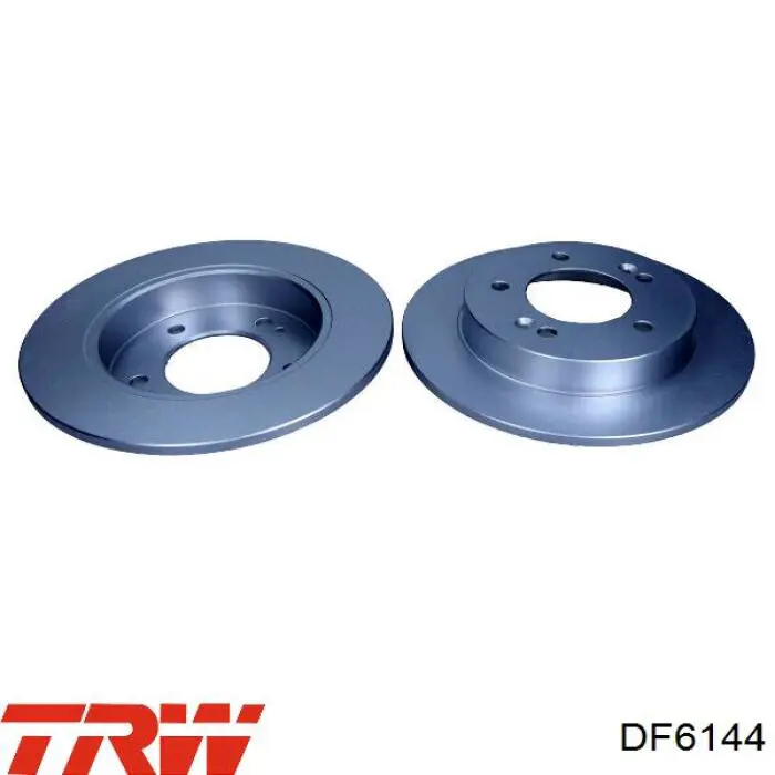 Disco de freno trasero DF6144 TRW