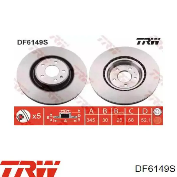 95B615301M VAG Discos