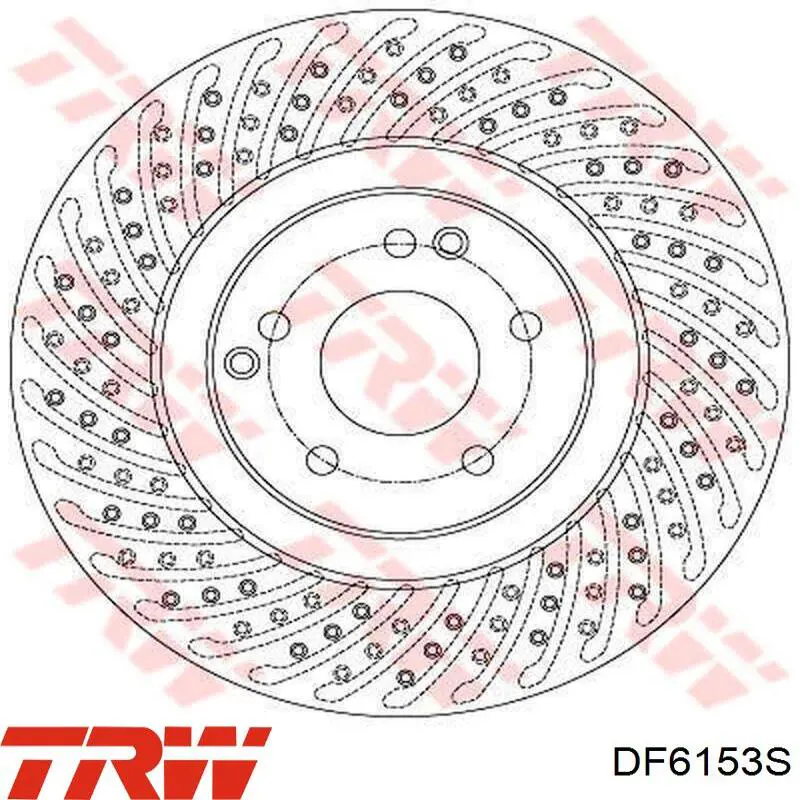 Disco de freno delantero TRW DF6153S