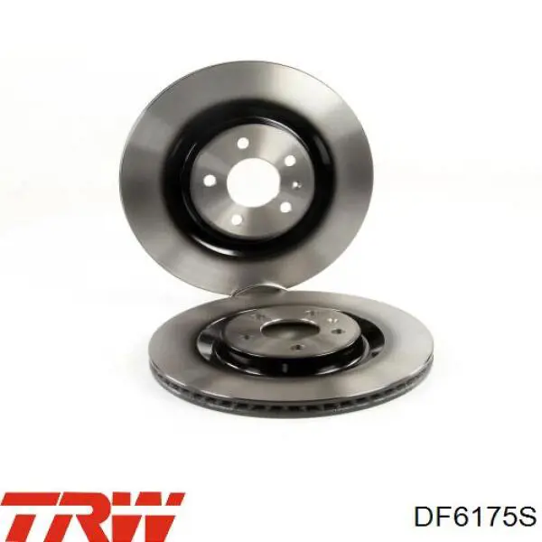 Disco de freno trasero DF6175S TRW