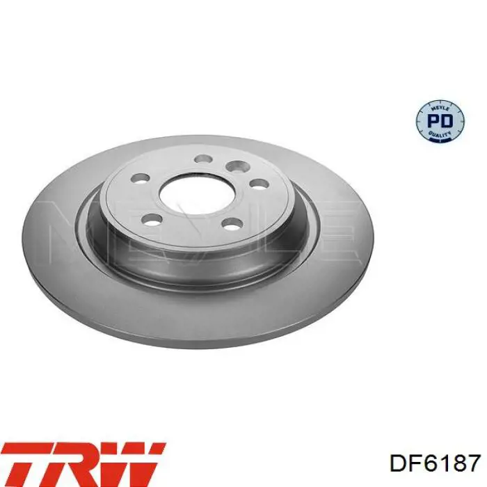 Disco de freno trasero 6061874 Girling