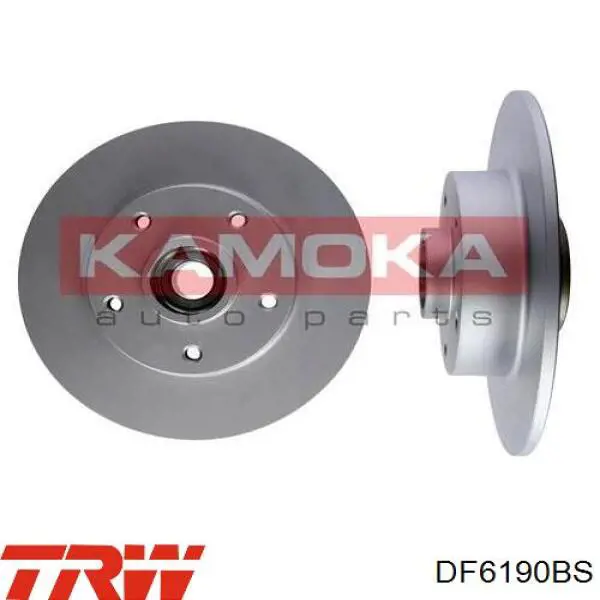 Disco de freno trasero DF6190BS TRW