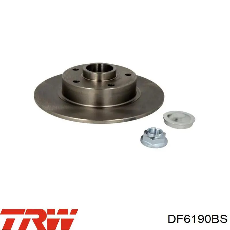 Frenos traseros TRW DF6190BS