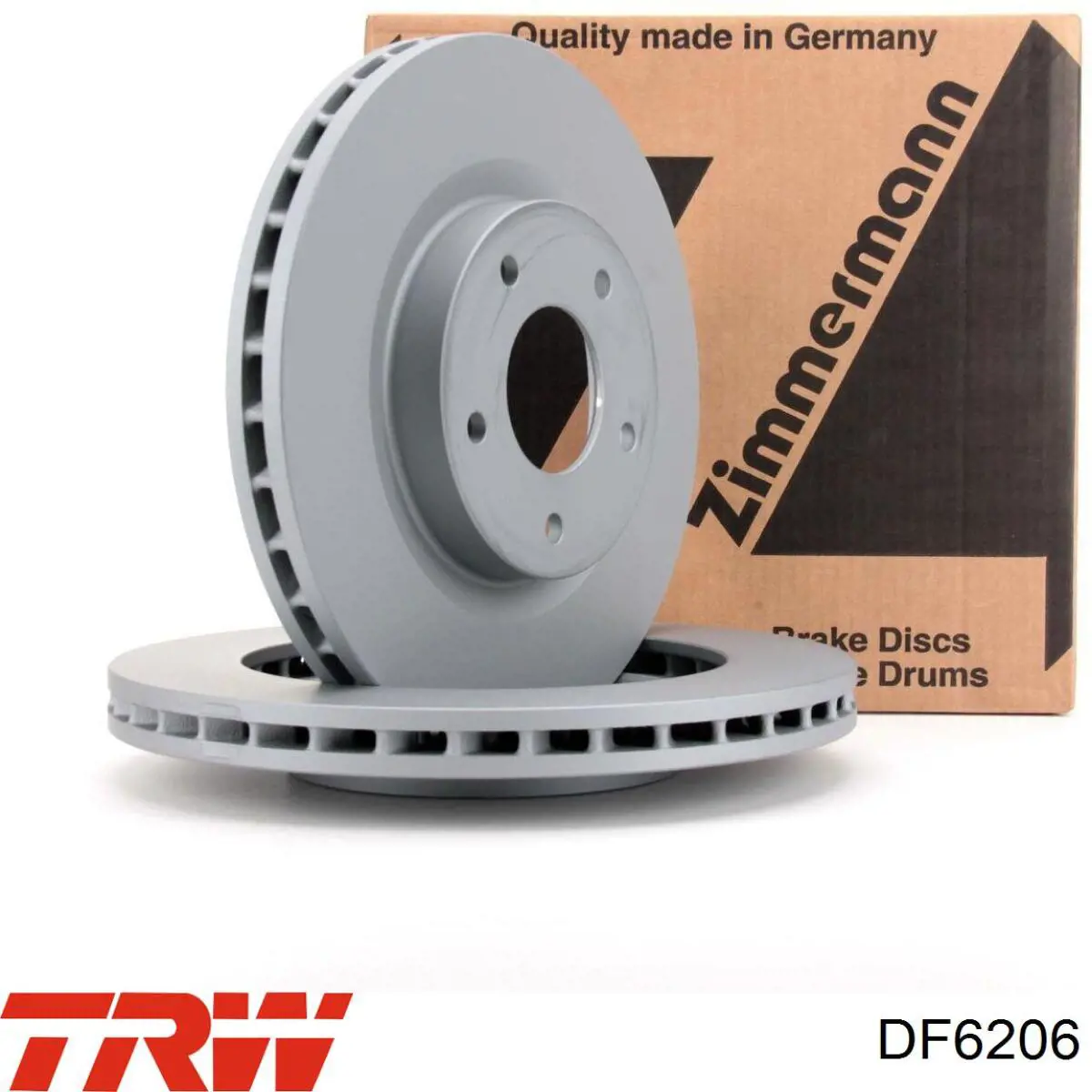 Disco de freno delantero TRW DF6206