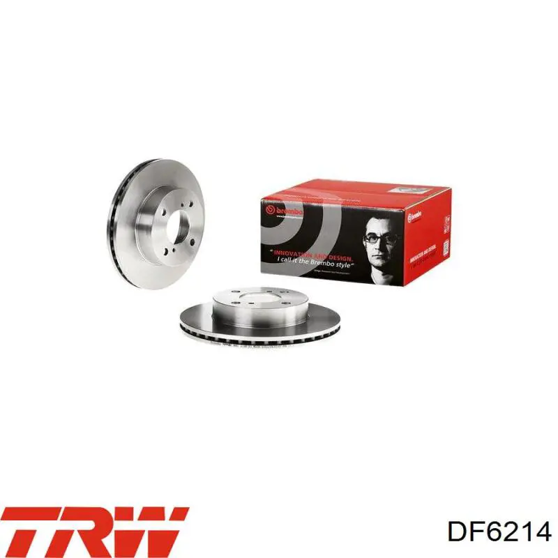 Disco de freno delantero TRW DF6214