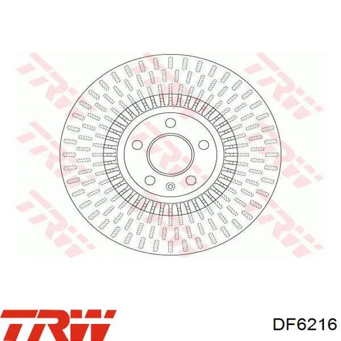 Disco de freno DF6216 TRW