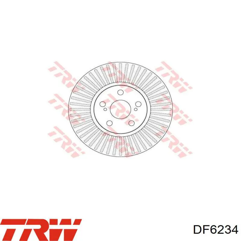 DF6234 TRW freno de disco delantero