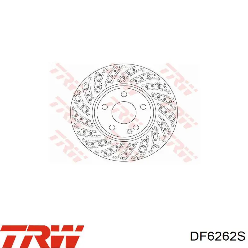Disco de freno DF6262S TRW