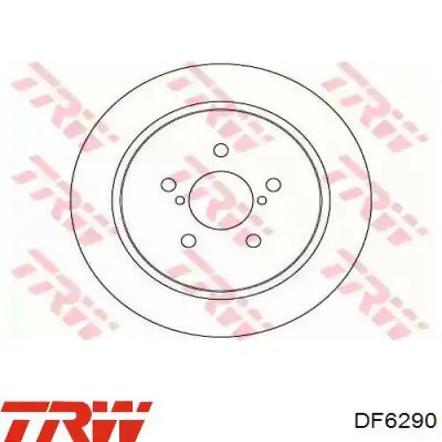 Comprar DF6290 TRW Disco de freno trasero