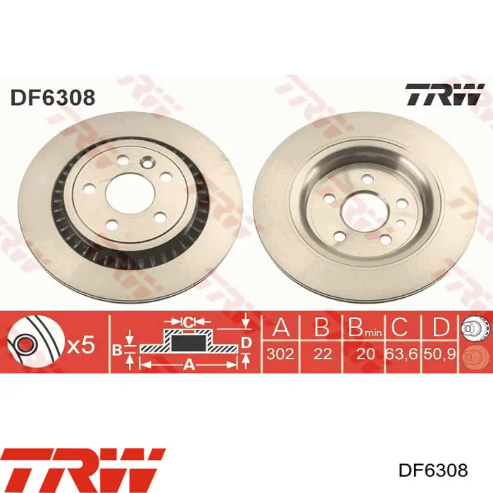 250308 Hart Freno de disco trasero