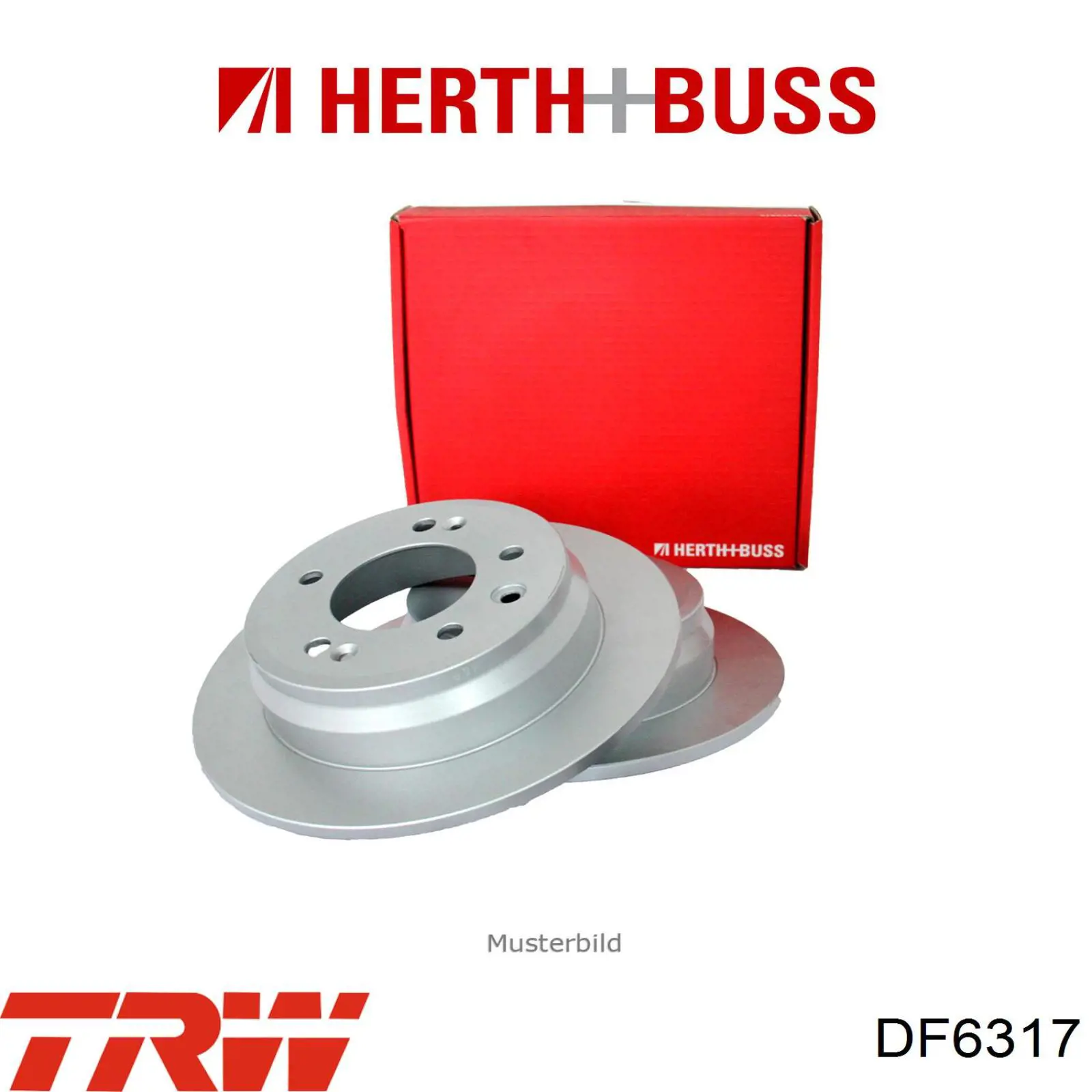 Comprar DF6317 TRW Disco de freno trasero