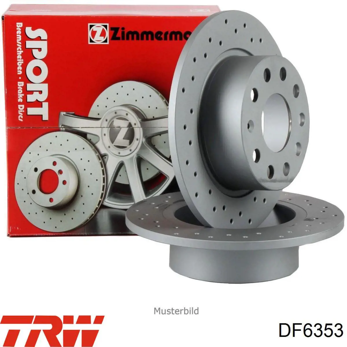 Comprar DF6353 TRW Disco de freno trasero