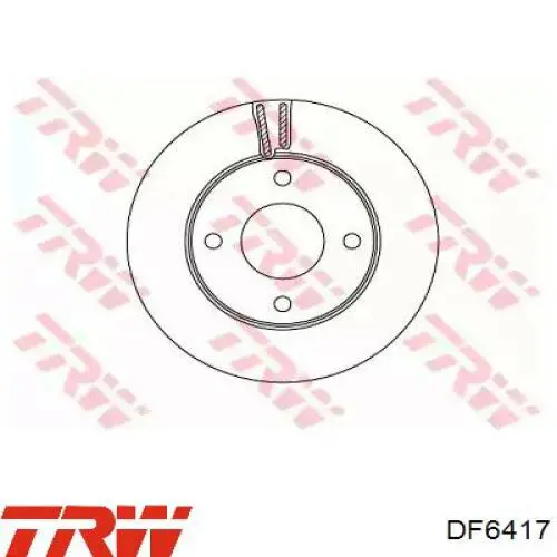 Comprar DF6417 TRW Freno de disco delantero