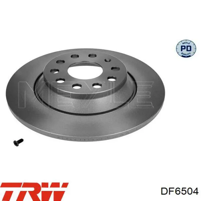 Disco de freno trasero TRW DF6504 precio, desde 40,24 EUR