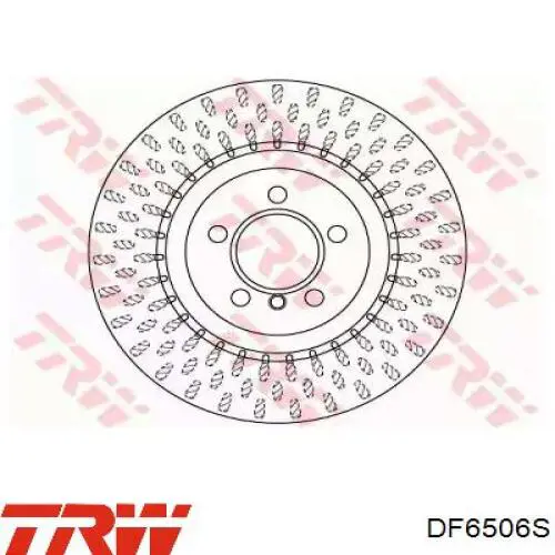 Disco de freno delantero TRW DF6506S