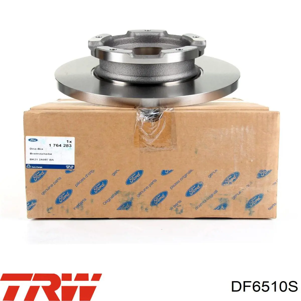Disco de freno trasero DF6510S TRW