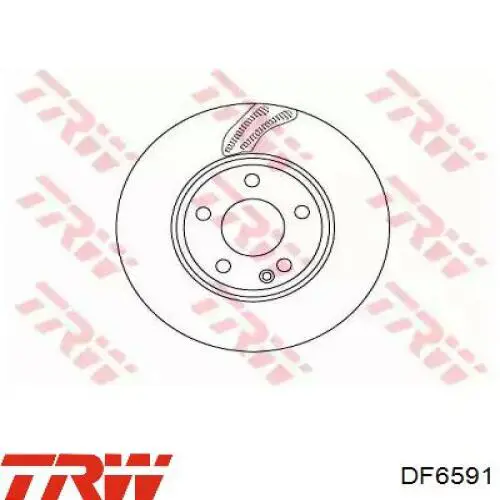 Disco de freno delantero TRW DF6591