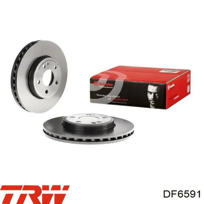 Disco de freno DF6591 TRW