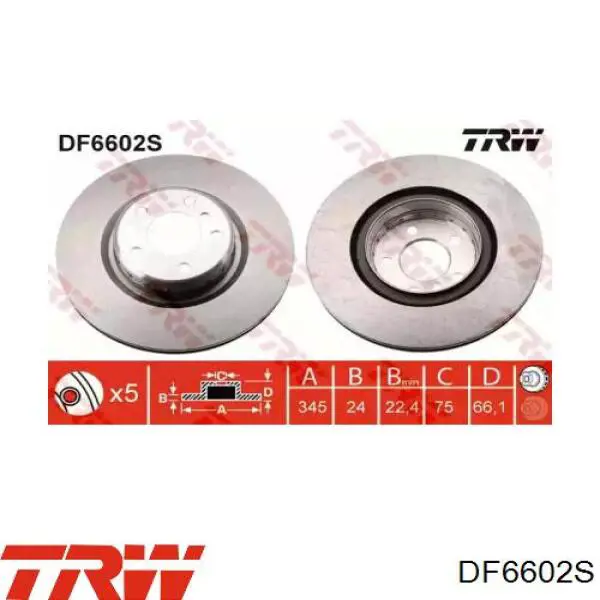 BDR276520 Open Parts disco de freno trasero