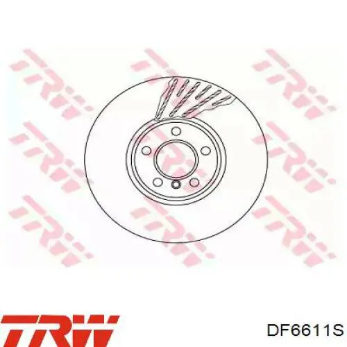 Comprar DF6611S TRW Freno de disco delantero