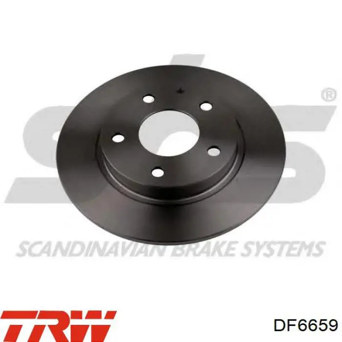 Comprar DF6659 TRW Disco de freno trasero
