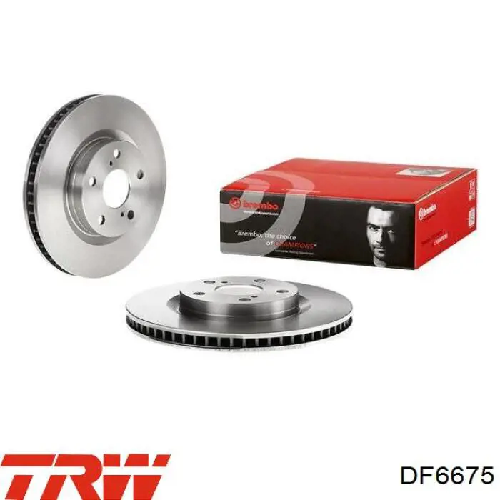 Frenos delanteros TRW DF6675 precio, desde 44,42 EUR