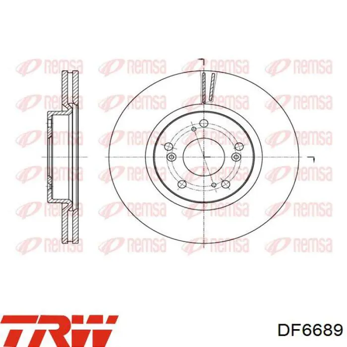 Frenos delanteros TRW DF6689 precio, desde 39,90 EUR