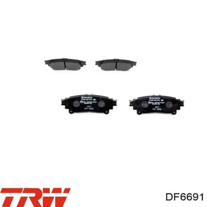Comprar DF6691 TRW Disco de freno trasero