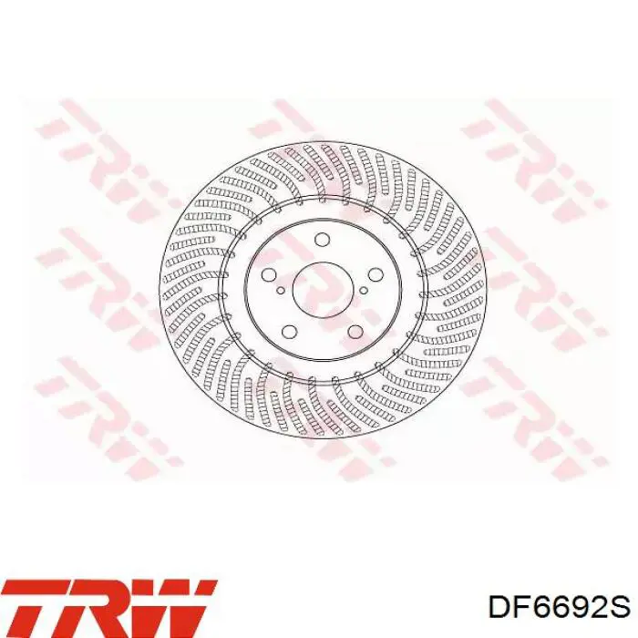 Frenos delanteros TRW DF6692S precio, desde 96,65 EUR
